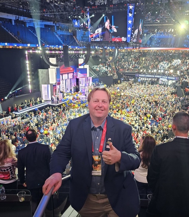 Brad Wyatt at a campaign gathering