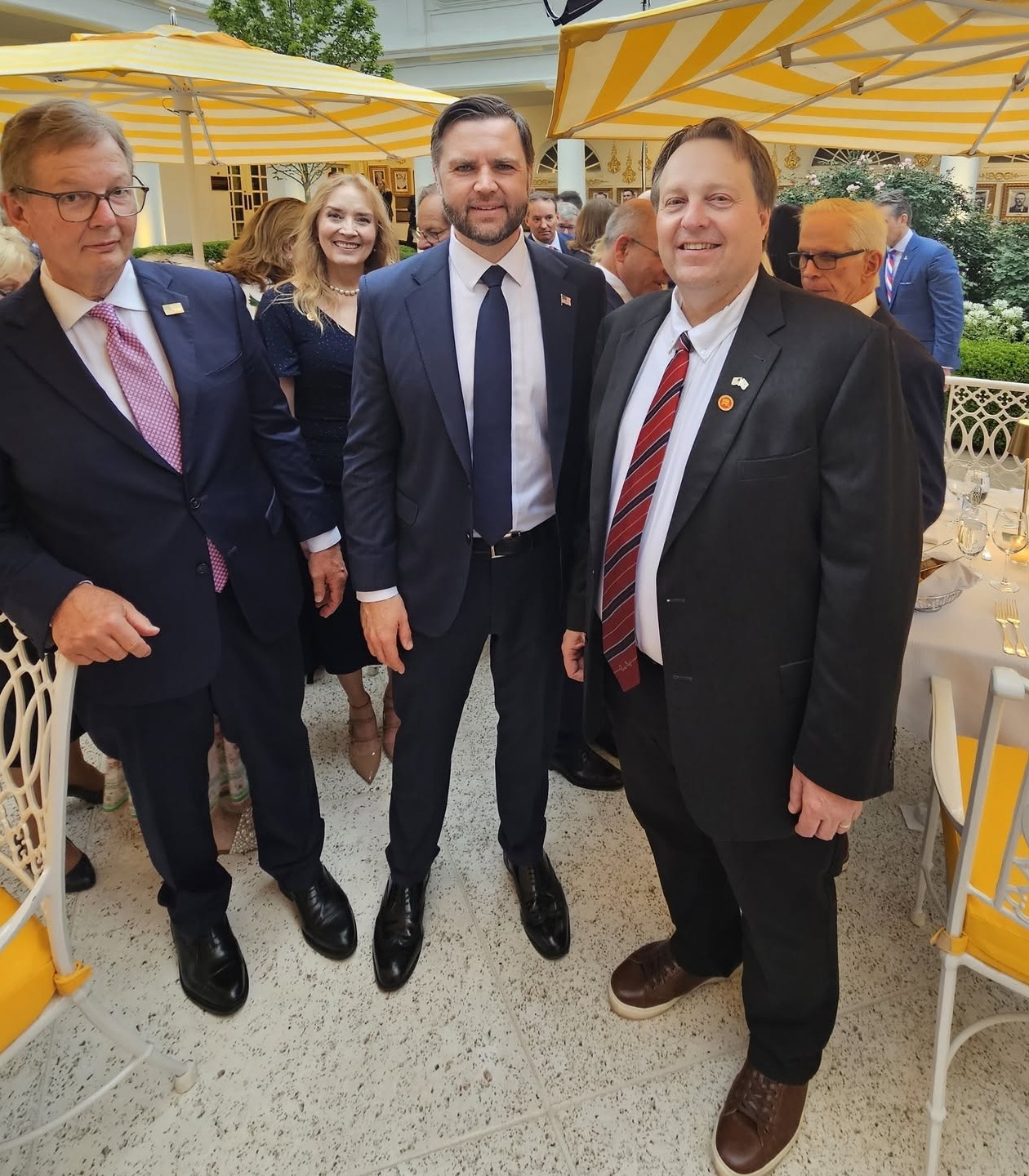 Brad Wyatt with J.D. Vance at an event